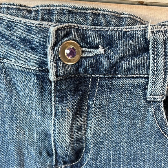 Adjustable Waist Jeans Butterflies Flap Pockets - Picture 4 of 9